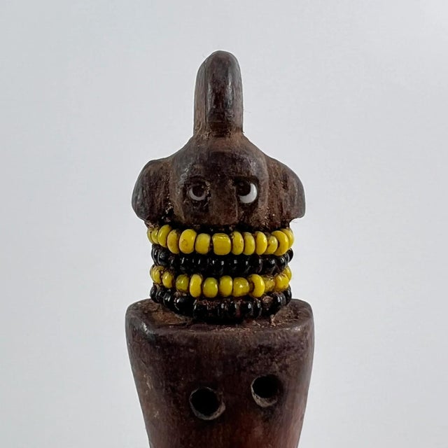 Early 20th Century Early 20th Century Nyamwezi Figural Engagement Hair Pick Tanzania For Sale - Image 5 of 8
