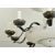 French Vintage Art Deco Style Painted Metal Chandelier For Sale - Image 9 of 12