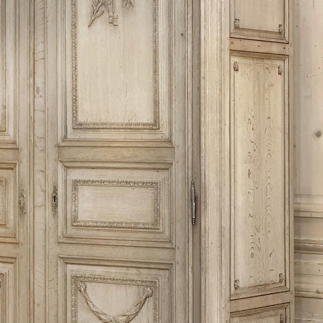 Grand 18th Century Oak Louis XVI Armoire From Namur For Sale - Image 9 of 18