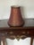 1970s Fortuny Style Gold Brocade Floral Textile Lamp Shade 10” For Sale - Image 4 of 4