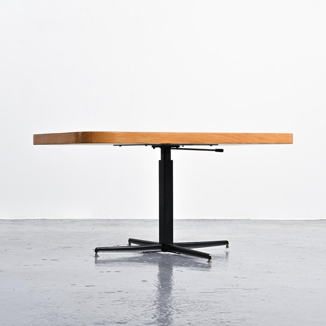 Adjustable Table by Charlotte Perriand for Les Arcs, 1975 For Sale - Image 8 of 16