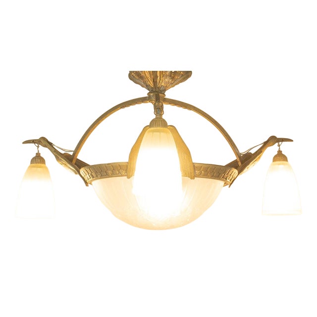 Art Deco Ceiling Light, 1920s For Sale