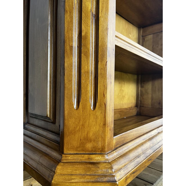 Vintage French Open Bookcase in Cherry Wood, 1950 For Sale - Image 9 of 15