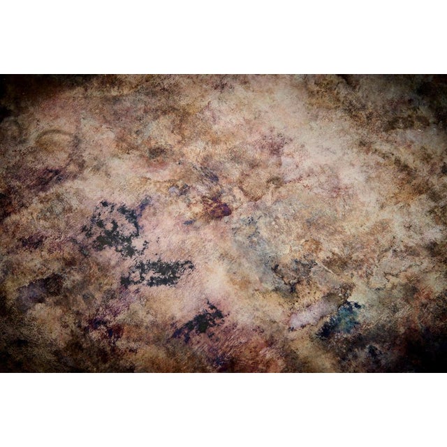 French Brass and Antiqued Mirror Maison Side Table, 1960s For Sale - Image 9 of 12