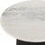 Modern Total Eclipse Marble Accent Table For Sale - Image 3 of 4