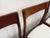 4 vintage Scandinavian chairs from the 60s, in the style of Danish designers Niels Otto Moller, in teak, beautiful curved...