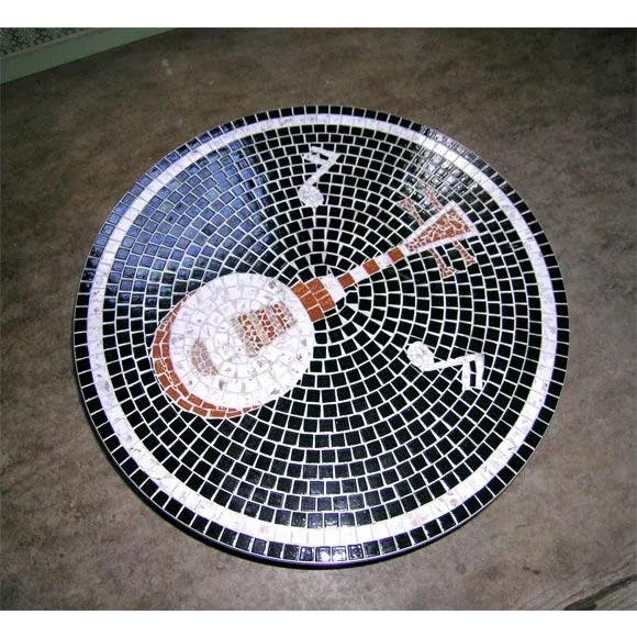1950s Vintage Mosaic Tile Top Table For Sale In New York - Image 6 of 7