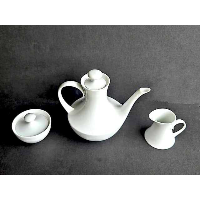 1970s 1970s Block Bidasoa Blanco Porcelain Coffee Set, 3 Pieces For Sale - Image 5 of 11