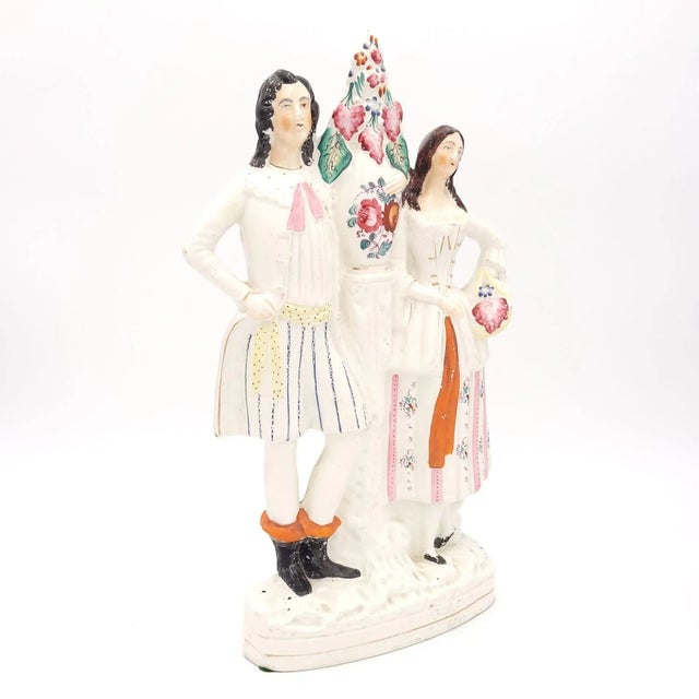 A Young Couple, English Staffordshire, Circa 1870 For Sale In San Francisco - Image 6 of 9