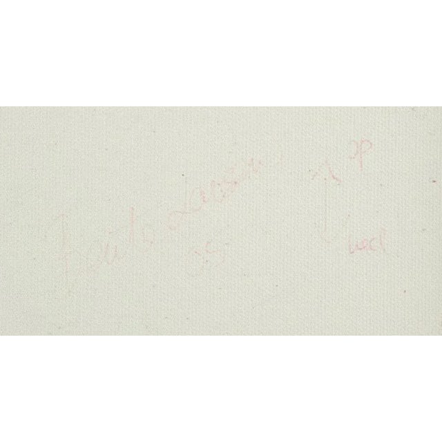 Textile Beate Larsen, Still Life with Motif of Sunflowers, 2005, Oil on Canvas For Sale - Image 7 of 9