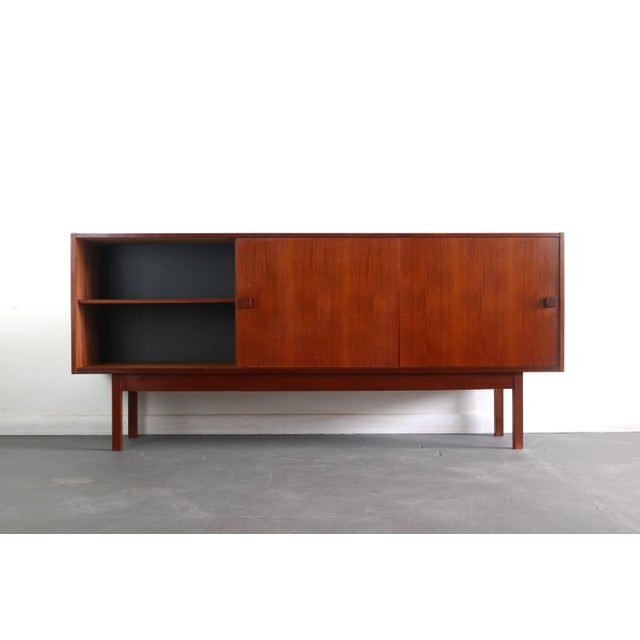 Domino Danish Modern Domino Mobler Teak Credenza, Denmark For Sale - Image 4 of 8