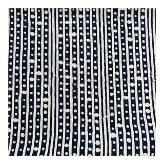 Sister Parish Bolero in Indigo Cotton Linen Fabric- 2 1/2 Yards For Sale