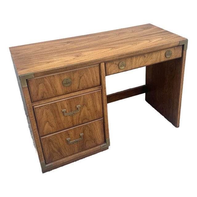Vintage Huntley Campaign Desk by Thomasville For Sale