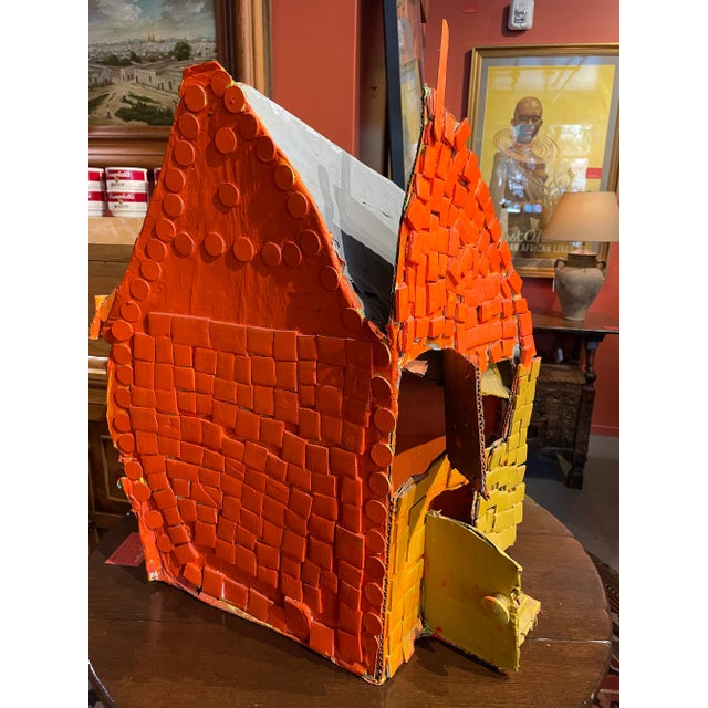 Contemporary Outsider Art Mixed-Media Sculpture of Affordable Housing For Sale - Image 4 of 10