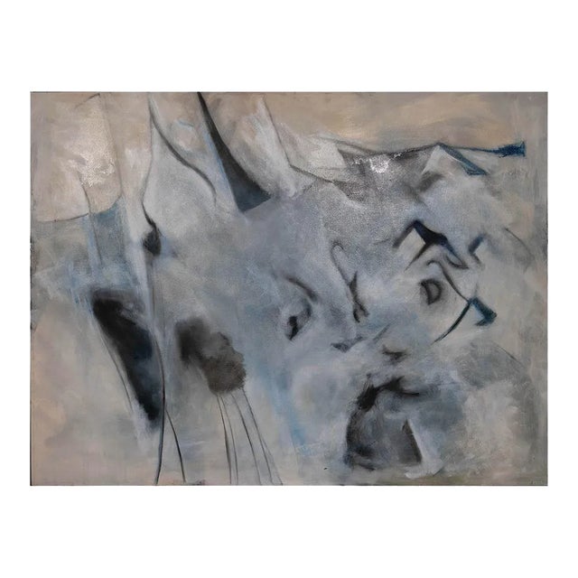 Giorgio Lo Fermo - Gray Composition - Oil Painting - 2020 For Sale