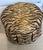 Shivalik Hills Tiger Stripe Upholstered Ottoman For Sale - Image 4 of 6