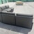 Black Postmodern Black on Black Modular Sectional Sofa - 5 Pieces For Sale - Image 8 of 12