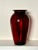 Hollywood Regency Vintage Traditional Scalloped Edged Red Glass Vase For Sale - Image 3 of 7