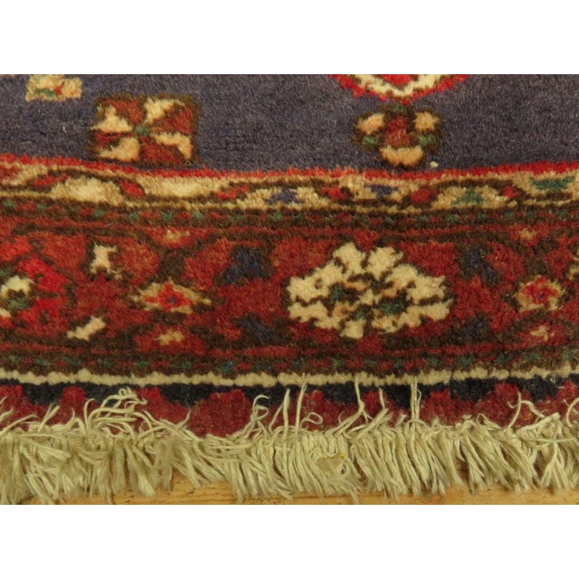 Vintage Turkish Rug in Reds and Blues, 1920s For Sale - Image 9 of 18