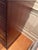 English Pristine Vintage Mahogany 3-Drawer Filing Cabinet With Gold Tooled Leather Top. For Sale - Image 3 of 6