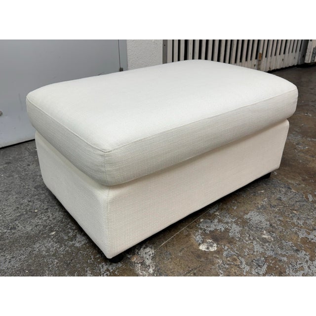 Contemporary Williams Sonoma for Pottery Barn Union Ottoman For Sale - Image 3 of 12