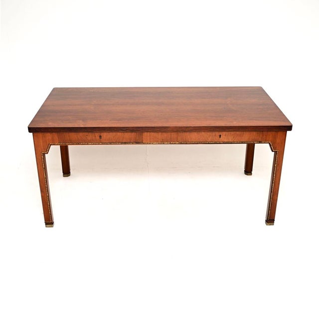An exceptional vintage Danish master cabinetmaker made desk, dating from around the 1930’s. The quality is exceptional,...
