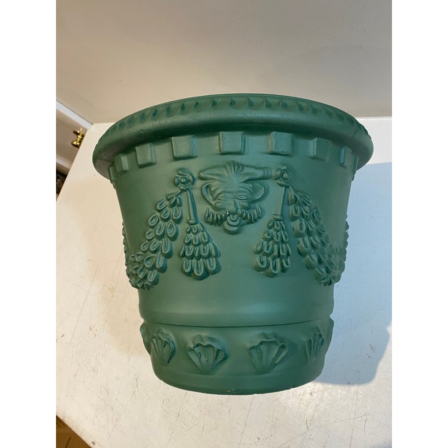Large Green Terracotta Planter For Sale - Image 4 of 9