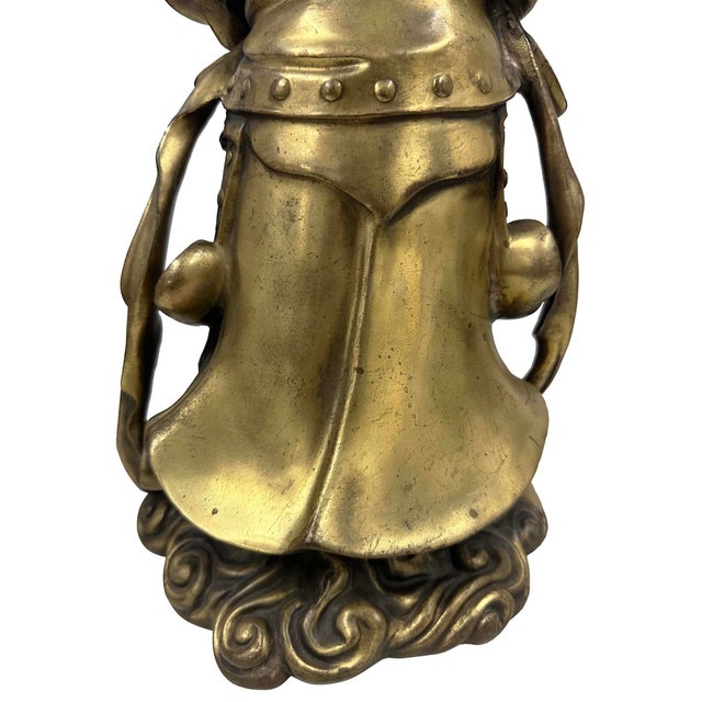 20th-Century Chinese Bronze Wei Tuo Bodhisattva Statue For Sale - Image 12 of 12