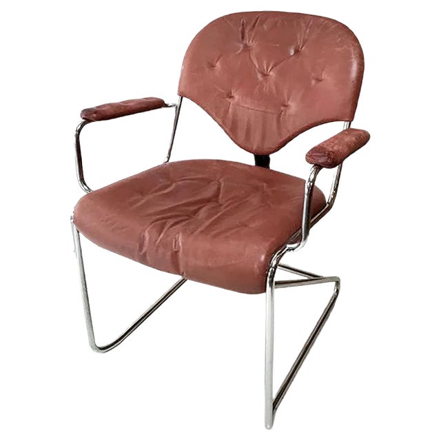 Swedish Desk Chair by Sam Larsson for Dux, 1970s For Sale