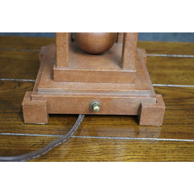 Arts & Crafts Style Slag Glass Table Lamp For Sale In Philadelphia - Image 6 of 9