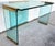Dm 1970s Vintage Leon Rosen for Pace Glass and Brass Desk For Sale In Miami - Image 6 of 12