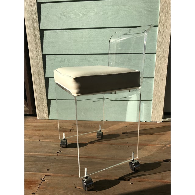 Lucite Vanity Chair Chairish