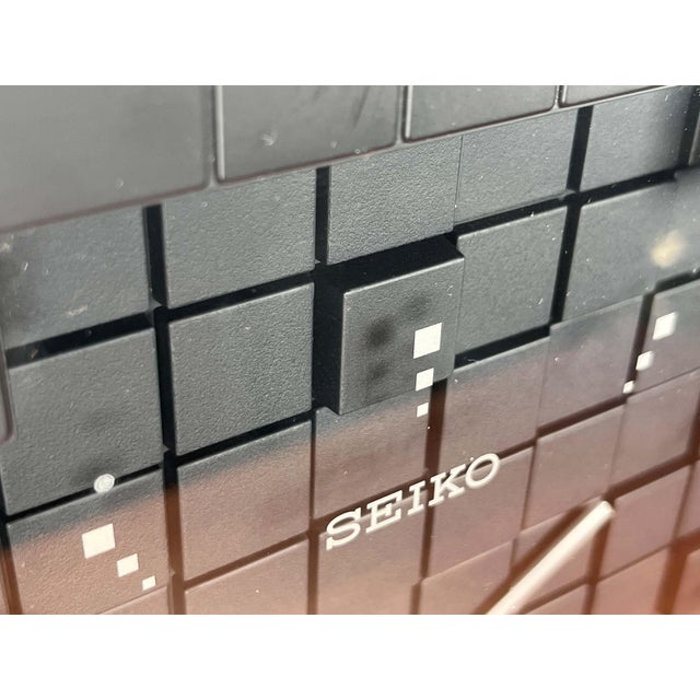 Vintage Cube Wall Clock from Seiko, Japan, 1980s For Sale - Image 18 of 18