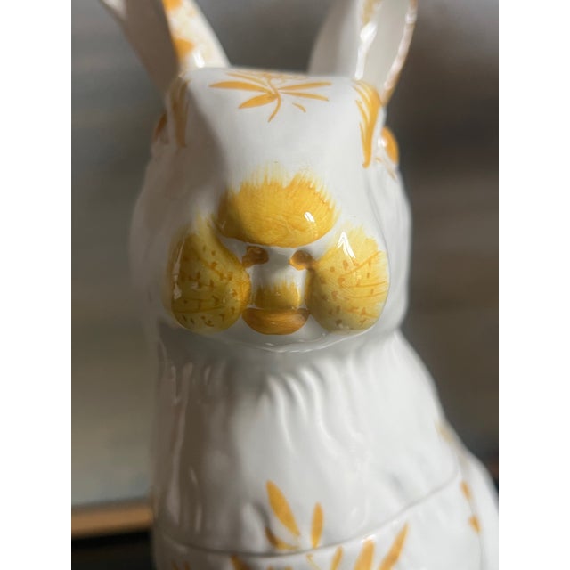 Italian Ceramic Bunny Rabbit Cookie Jar For Sale In San Francisco - Image 6 of 15