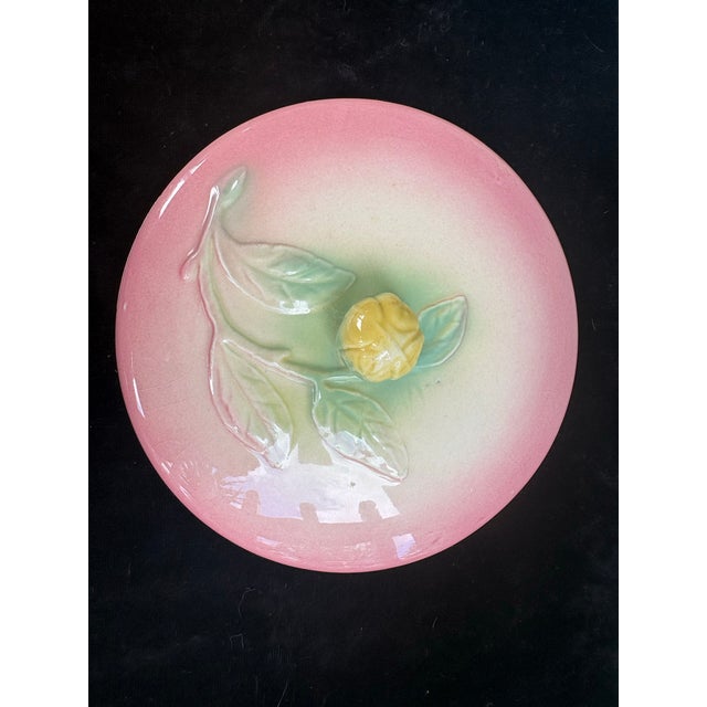 Vintage Hull Pottery Pastel Pink Floral Covered Dish / Lidded Bowl For Sale - Image 9 of 12