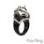 Miriam Salat Fox Limited Edition, Sterling Silver & White Topaz Ring For Sale - Image 17 of 18