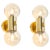 Brass and Smoked Glass Sconces in the style of Sciolari, Germany, 1970s, Set of 2 For Sale - Image 9 of 9