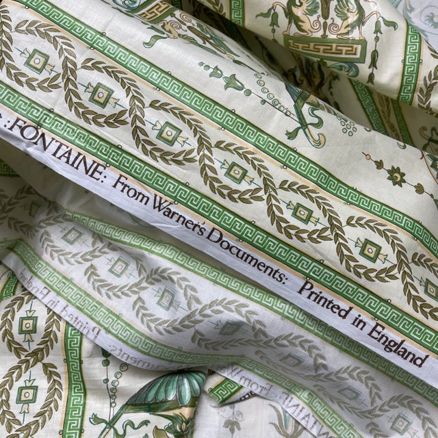 Vintage Fabric Made in England by Fontaine For Sale - Image 4 of 8