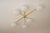 Gold Ceiling Lamp in Brass and Murano Glass in the style of Angelo Lelli for Arredoluce For Sale - Image 8 of 10