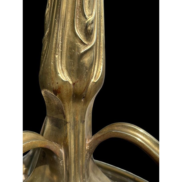 Gold Lamp Base in Gilt Bronze by Louis Majorelle For Sale - Image 8 of 13