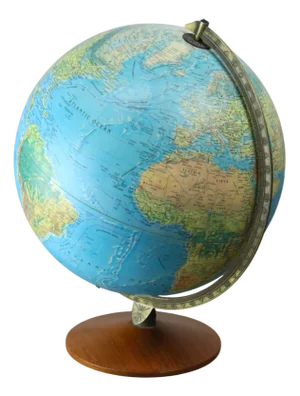 Vintage Danish Illuminated Glass Globe, 1090s