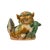 Ceramic Pair Chinese Tri Color Glaze Ceramic Fengshui Fu Dog Figures For Sale - Image 7 of 9
