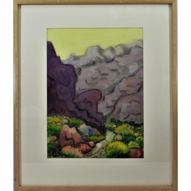 Arnold A. Grossman, Landscape with Trail, Circa 1990 For Sale In San Francisco - Image 6 of 6