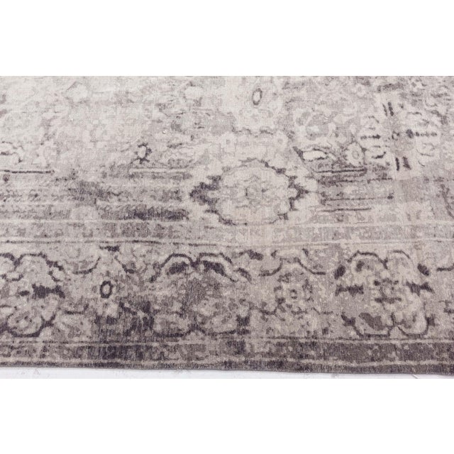 Modern Contemporary Eggplant Beige Handmade Wool Rug by Doris Leslie Blau For Sale - Image 3 of 9