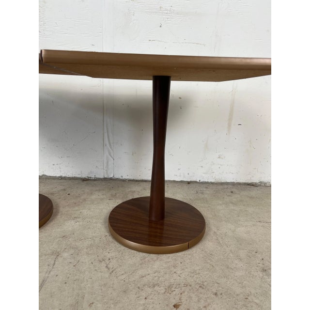 Pair of Mid Century Modern Small Pedestal End Tables Chairish