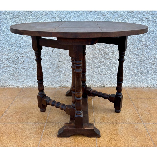 English Oak Oval Table, Jacobean Revival, Early 20th Century For Sale - Image 13 of 13