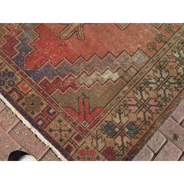 1950s Rustic Turkish Area Rug - 57" X 114" For Sale In Raleigh - Image 6 of 10