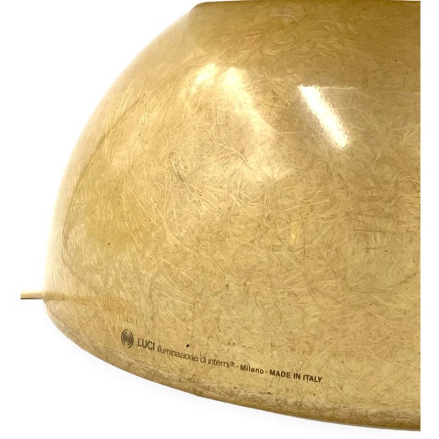 1970s Planter / Pot Fiberglass Lamp, Luci Milano Italy, 1970s For Sale - Image 5 of 12