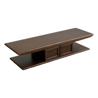 Vintage 1960s Walnut Coffee Table For Sale