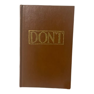 Don' : A Little Book of Early American Gentility by Eric Sloane Hardcover, 1968 For Sale
